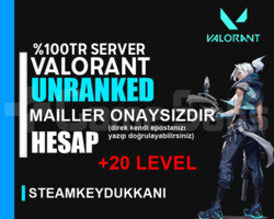 TR - UNRANKED - RANK HAZIR - MAİL ONAYSIZ- 20LV