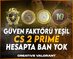 CS2 Seçkin | 4 Madalya | Faceit Hazır + Garantili