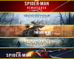 Spider + Ragnarök + Tlou1 + Hogwarts + Miles