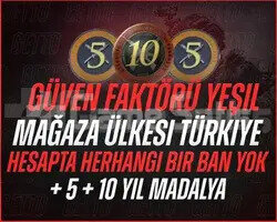10 + 5 YIL TECRÜBE JETONLU MAĞAZA TR CS2 DİGİT ACC