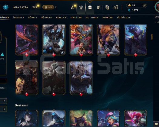 635 LEVEL / 187 SKİN / FUL HERO +MAİL +6400 SATIŞ
