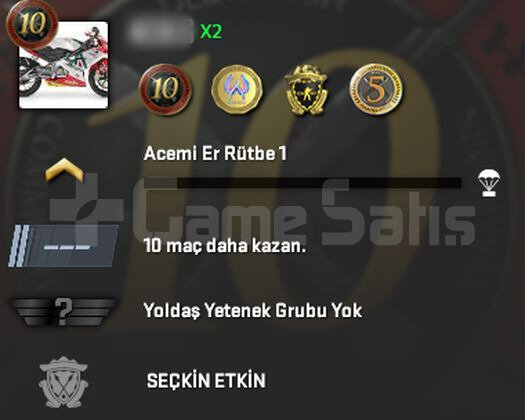 CS2 Prime | 4 Madalya | Yeşil Faktör + Garanti