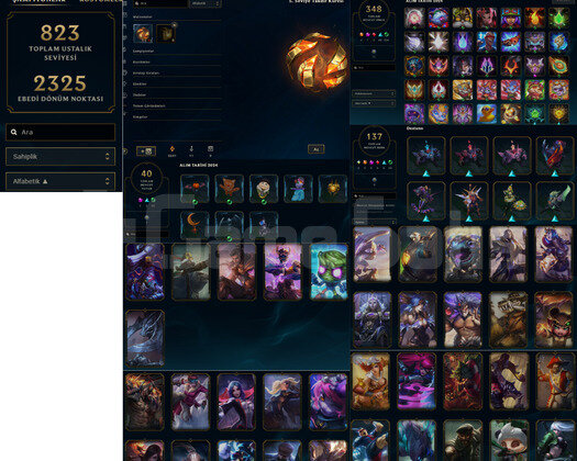TR 635 LVL !  187 SKİN  FULL HERO + MAİL