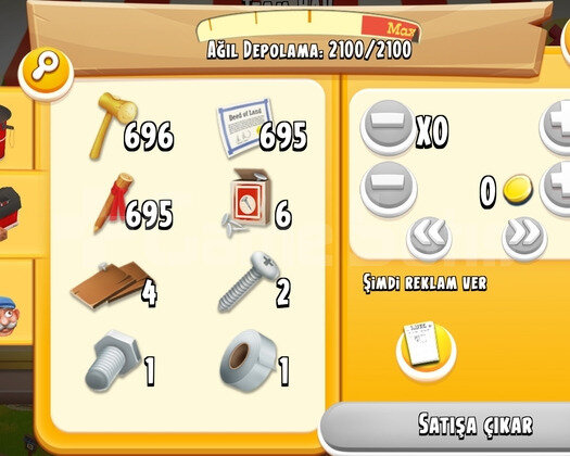 42+ LVL 2100 AGİL 1000 AMBAR DEPOLU İÇİ ARAZİ DOLU