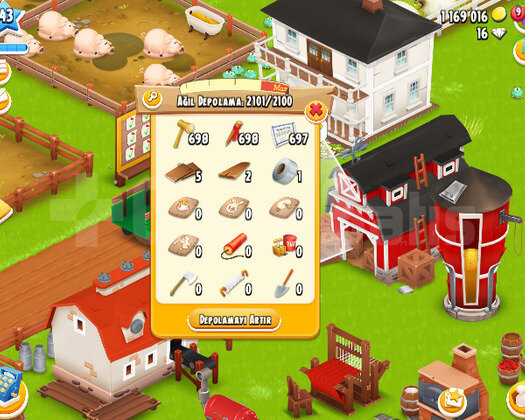 42+ LVL 2100 AGİL 1000 AMBAR DEPOLU İÇİ ARAZİ DOLU