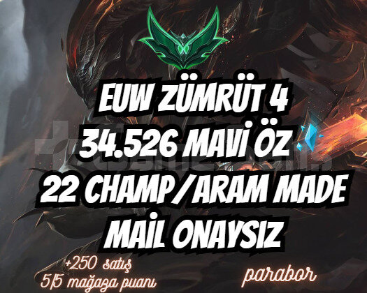 Euw Zümrüt 4 I 34.526 M.Ö. I Mail Onaysız