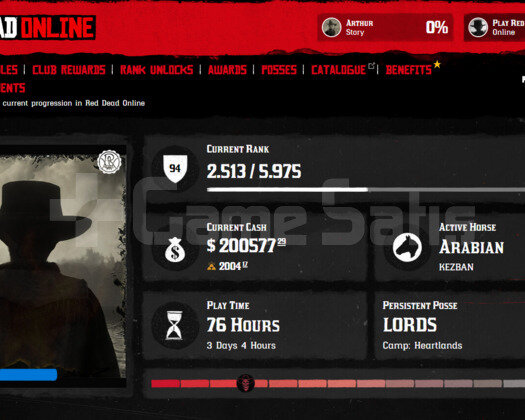 RDR 2 94 LVL 2004 GOLD 200K ONLİNE +İLK MAİL
