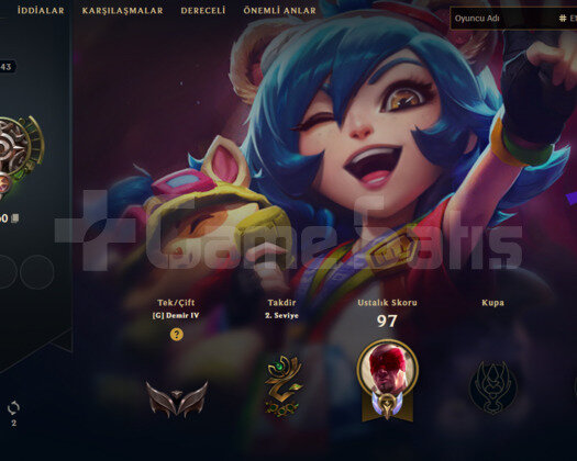 TR 2018 KURULUM DEMIR 4 54 LP HANDMADE LOL HESABI