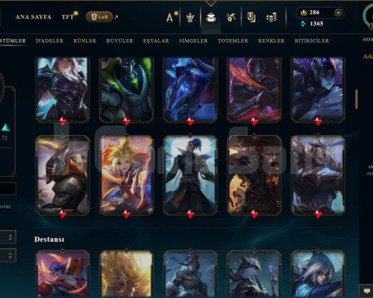 EUW / 243 LEVEL / 130 SKİN / 112 HERO+MAİL+TELEFON