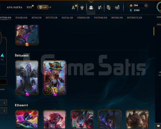 EUW / 243 LEVEL / 130 SKİN / 112 HERO+MAİL+TELEFON