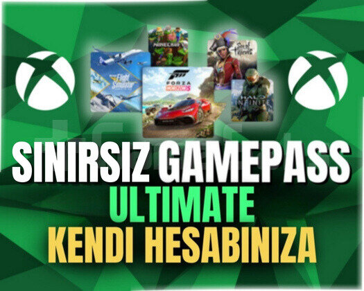 KENDİ HESABINIZA+Sınırsız Xbox Gamepass Ultimate