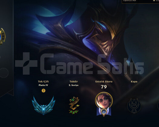 EUW PLATİNUM 4 +30K MAVİ ÖZLÜ HESAP +30 LP GAİN