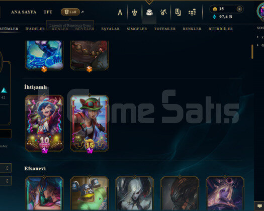 420 LEVEL / 122 SKİN / FUL HERO +MAİL +6400 SATIŞ