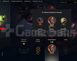 TR BANSIZ RANKED READY LOL HESABI