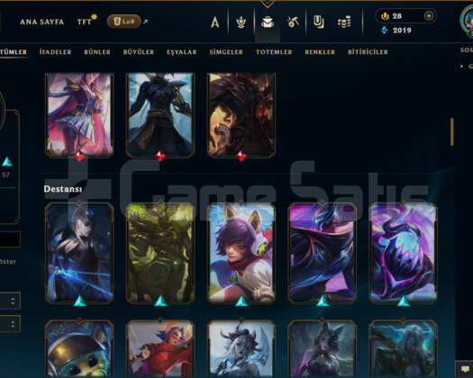 387 LEVEL / 108 SKİN / 155 HERO +MAİL +6400 SATIŞ