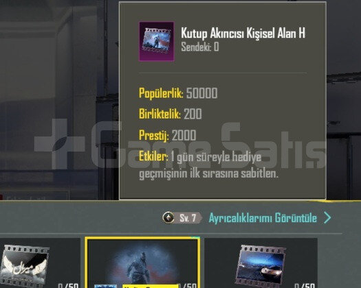 50K popülerlik