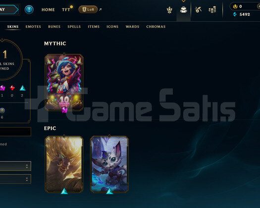 TR Unranked | 11 Kostüm - 55 Hero | LoL Hesap