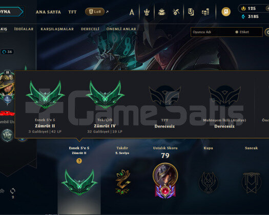 W+38 LP -10LP Lose Zümrüt 4  64 WR 7Skin