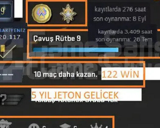DOTA 2 850 İTEMLİ CS 2 MADALYALI STEAM HESABI