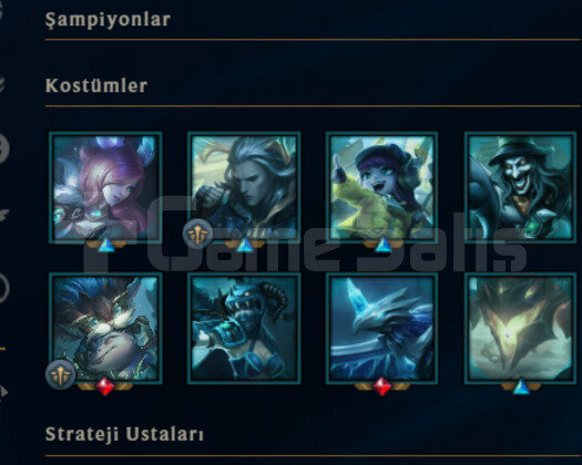 TR HANDMADE GANIMETLE BERABER 17 SKINLI LOL HESABI