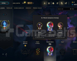 TR HANDMADE GANIMETLE BERABER 17 SKINLI LOL HESABI