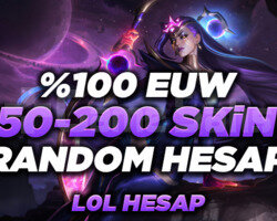 EUW 50-200 SKİN ULTRA VİP RANDOM HESAP