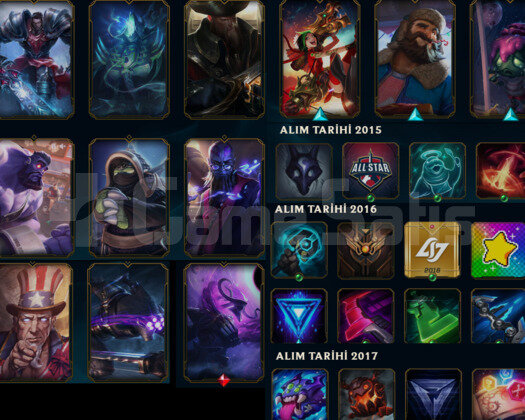 KING RAMMUS 18 SKIN ESKI LOL HESABI