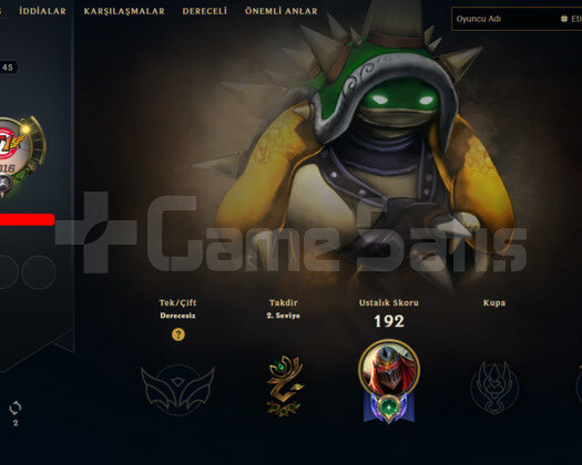 KING RAMMUS 18 SKIN ESKI LOL HESABI