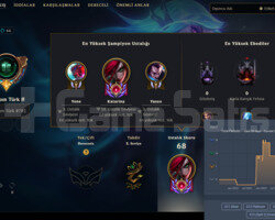 TR 2023 DIA YUKSEK MMR 15 SKIN LOL HESABI