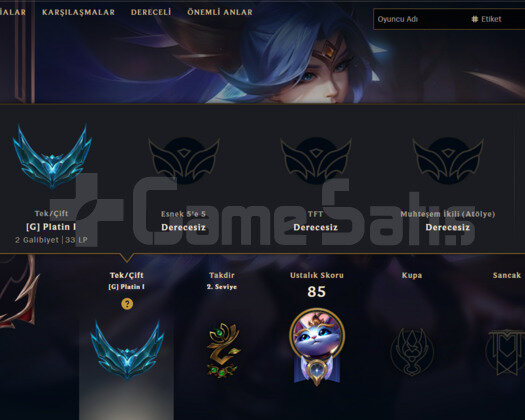 2 IHTISAMLI 20 SAĞLAM SKİNLİ HANDMADE YUKSEK MMR