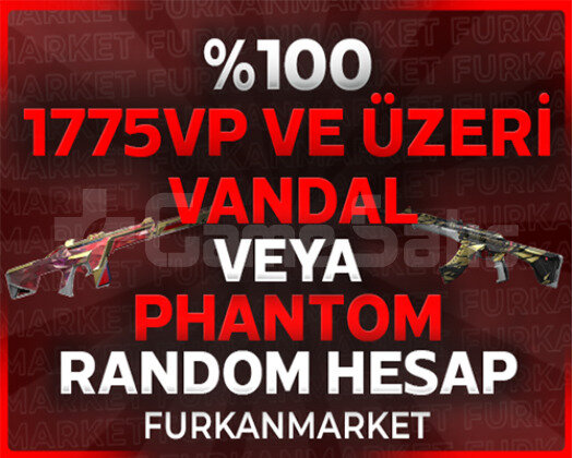 UVİP++ 1775VP VE ÜZERİ VANDAL PHANTOM RANDOM HESAP