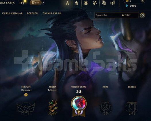 2 YILLIK / 30 LEVEL UNRANKED / TR