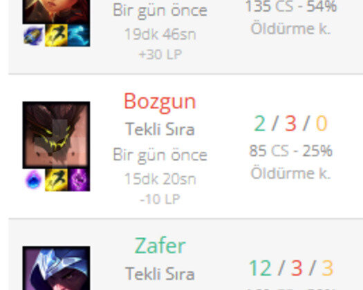DİA 4 65 WR +30 LP GAİN HESAP TERTEMİZ KAÇIRMA