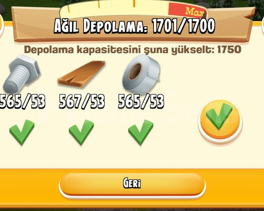 1600-1700 DEPOLU İÇİ AGİL DOLU OYUN