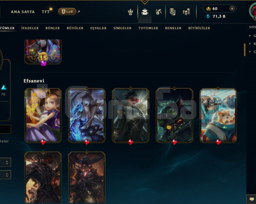 531 LEVEL / 135 SKİN / FUL HERO +MAİL +ZÜMRÜT