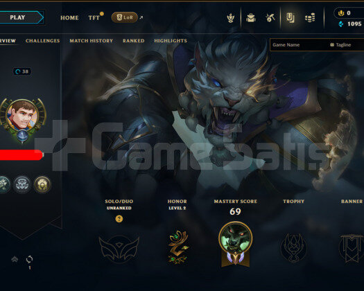 TR UNRANKED HANDMADE RANKED READY LOL HESABI