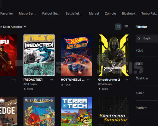 +450 Oyunlu Epic Games Hesabı