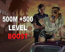 500M + 500 LEVEL+UNLOCK BOOST GTA 5 ONLİNE