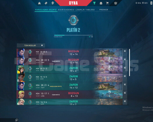 VALORANT PLAT 2 - MAİL DEĞİŞEN - YÜKSEK MMR