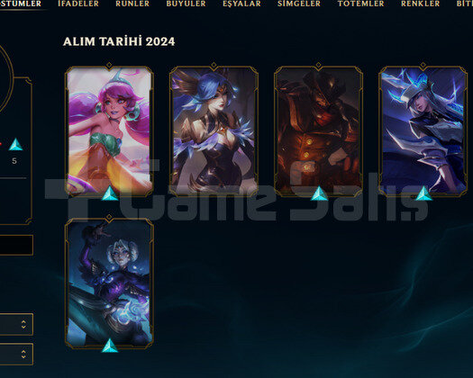 EUW Geçen Sezon Elmas | 6 Kostüm - 33 Hero | LoL
