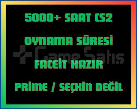 Faceit Hazır 5000+ Saat CS2 + MAİL