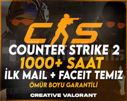 CS2 | 1000+ Saat | İLK MAİL + FACEİT HAZIR