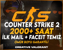 CS2 | 2000+ Saat | İLK MAİL + FACEİT HAZIR