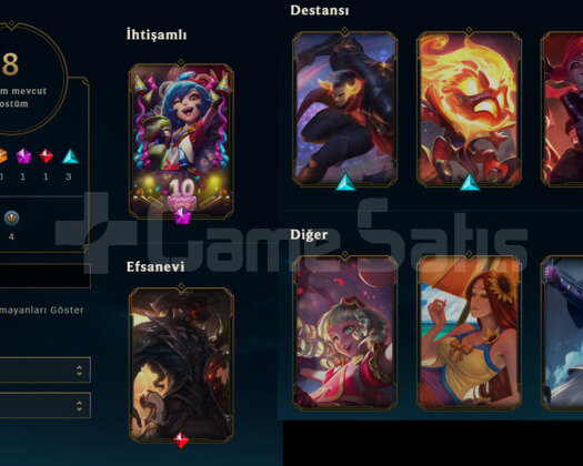 TR 2019 KURULUM ANNIEEMOLU 8 SKINLI LOL HESABI