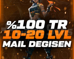 100 TR 10-20 LEVEL UNRANKED MAİL DEĞİŞEN
