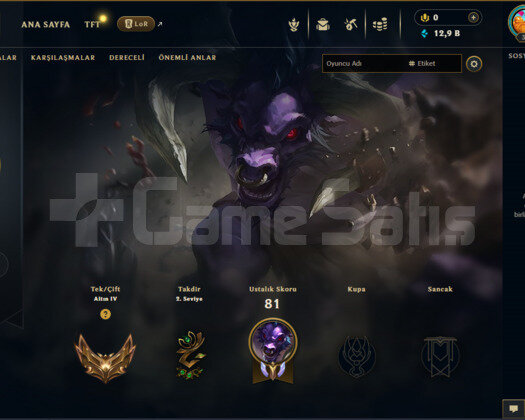GOLD 4 HANDMADE HESAP EUW