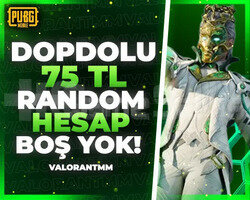 |DOPDOLU| 75TL PUBG RANDOM HESAP ULTRAVİP++++