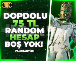 |DOPDOLU| 75TL PUBG RANDOM HESAP ULTRAVİP++++