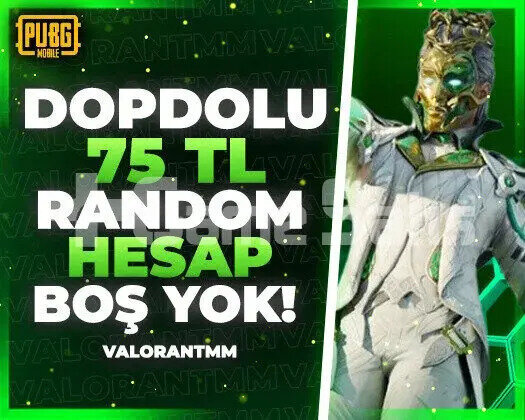 |DOPDOLU| 75TL PUBG RANDOM HESAP ULTRAVİP++++