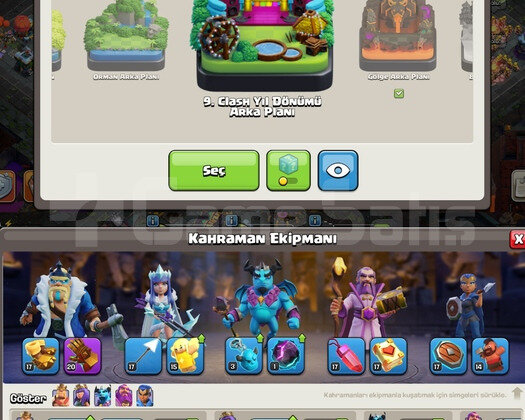 TH 14 +DEV ELDİVEN +2 ARKA PLAN EFSANE HESAP